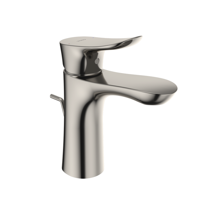 TOTO GO 1.2 GPM Single Handle Bathroom Sink Faucet with COMFORT GLIDE Technology and Drain Assembly, Polished Nickel