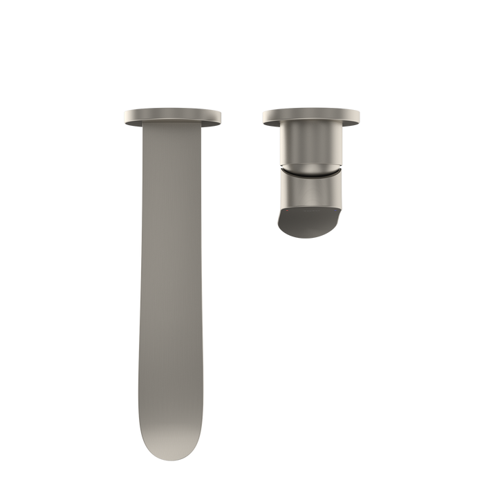 TOTO GO 1.2 GPM Wall-Mount Single-Handle L Bathroom Faucet with COMFORT GLIDE Technology, Brushed Nickel