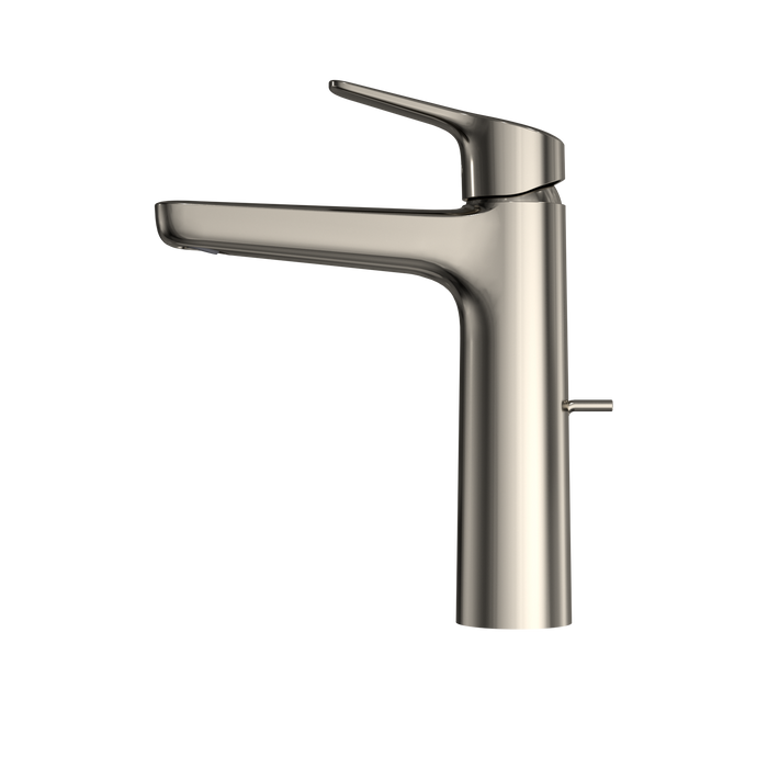 TOTO GS Series 1.2 GPM Single Handle Bathroom Faucet for Semi-Vessel Sink with COMFORT GLIDE Technology and Drain Assembly, Polished Nickel