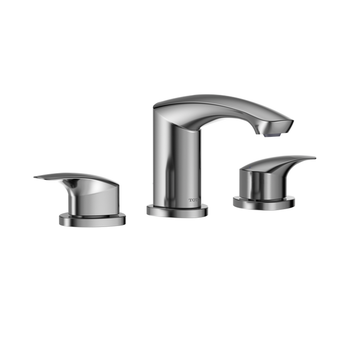 TOTO GM 1.2 GPM Two Handle Widespread Bathroom Sink Faucet, Polished Chrome
