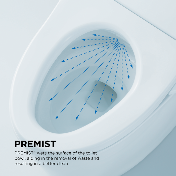 NEOREST AS Dual Flush 1.0 or 0.8 GPF Toilet with Integrated Bidet Seat and EWATER+, Cotton White