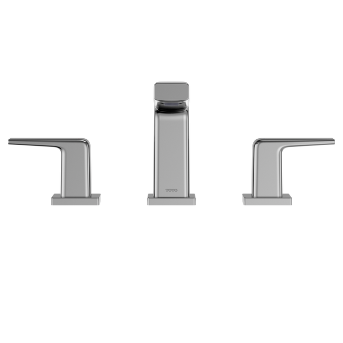 TOTO GB Series 1.2 GPM Two Handle Widespread Bathroom Sink Faucet with Drain Assembly, Polished Chrome - TLG10201U#CP