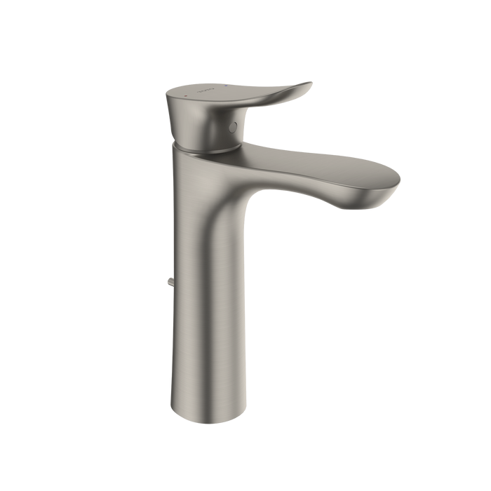 TOTO GO 1.2 GPM Single Handle Semi-Vessel Bathroom Sink Faucet with COMFORT GLIDE Technology, Brushed Nickel