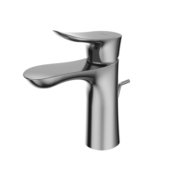 TOTO GO 1.2 GPM Single Handle Bathroom Sink Faucet with COMFORT GLIDE Technology and Drain Assembly, Polished Chrome