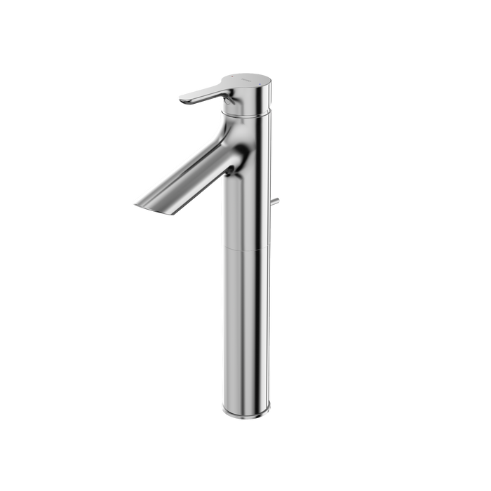 TOTO TLS01307U#CP LB Series 1.2 GPM Single Handle Bathroom Faucet for Vessel Sink with Drain Assembly, Polished Chrome