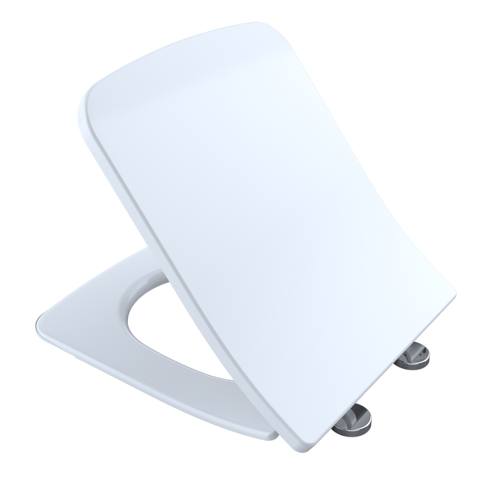 TOTO SoftClose Slim Square Seat and Lid for SP Wall-Hung Toilet, Cotton White- SS249R#01
