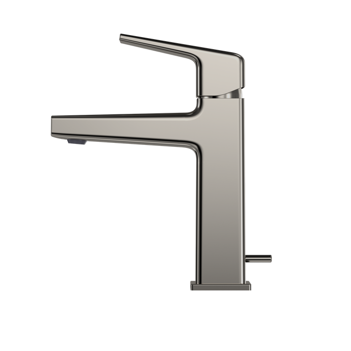 TOTO GB Series 1.2 GPM Single Handle Bathroom Sink Faucet with COMFORT GLIDE Technology and Drain Assembly, Polished Nickel - TLG10301U#PN