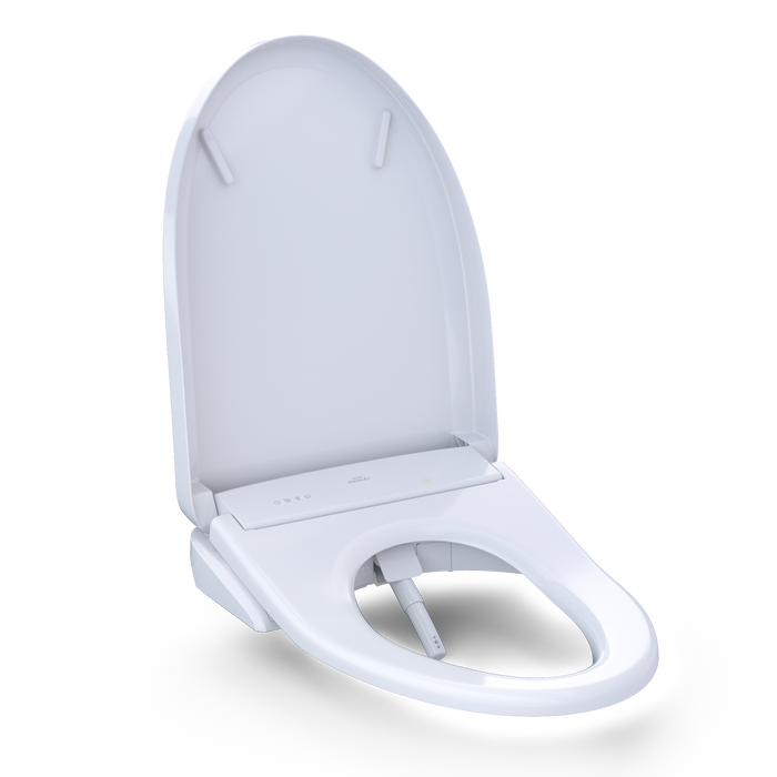 TOTO WASHLET+ S7A Electronic Bidet Toilet Seat, EWATER+ Bowl and Wand Cleaning, Auto Open and Close Classic Lid, Elongated, Cotton White