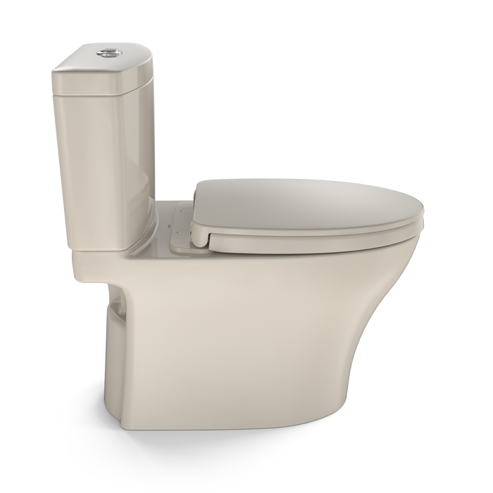 TOTO Aquia IV WASHLET+ Two-Piece Elongated Dual Flush 1.28 and 0.9 GPF Toilet with CEFIONTECT, Bone