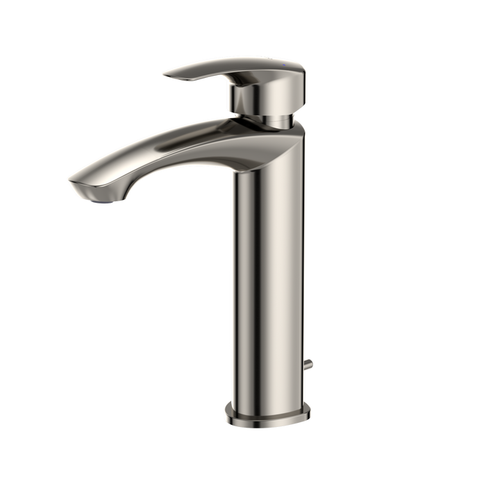 TOTO GM 1.2 GPM Single Handle Semi-Vessel Bathroom Sink Faucet with COMFORT GLIDE Technology, Polished Nickel - TLG09303U#PN