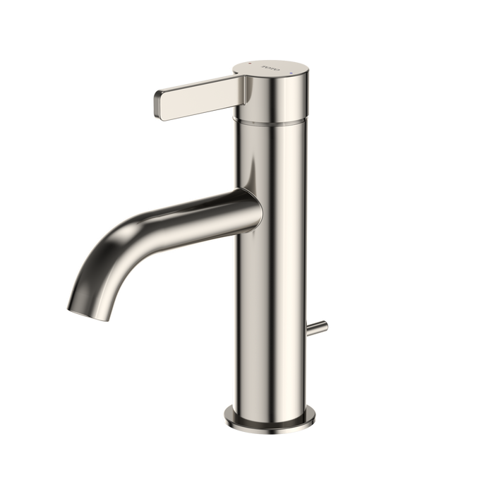 TOTO GF Series 1.2 GPM Single Handle Bathroom Sink Faucet with COMFORT GLIDE Technology and Drain Assembly, Polished Nickel - TLG11301U#PN