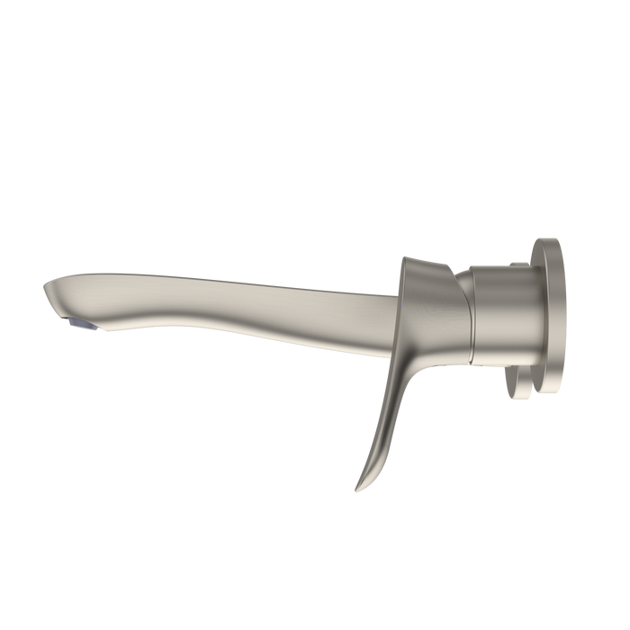 TOTO GO 1.2 GPM Wall-Mount Single-Handle L Bathroom Faucet with COMFORT GLIDE Technology, Brushed Nickel