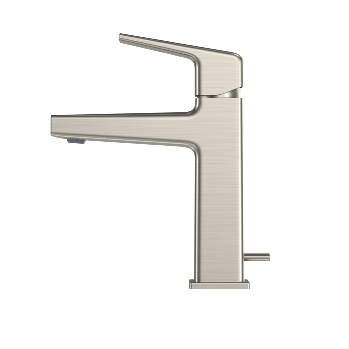 TOTO GB Series 1.2 GPM Single Handle Bathroom Sink Faucet with COMFORT GLIDE Technology and Drain Assembly, Brushed Nickel - TLG10301U#BN