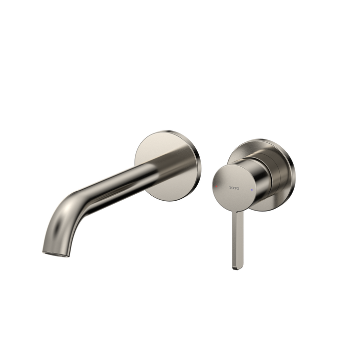 TOTO GF 1.2 GPM Wall-Mount Single-Handle Long Bathroom Faucet with COMFORT GLIDE Technology, Polished Nickel - TLG11308U#PN