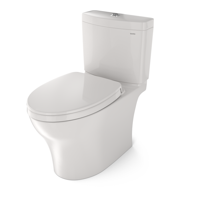 TOTO¨ Aquia IV Two-Piece Elongated Dual Flush 1.28 and 0.9 GPF Universal Height Toilet with CEFIONTECT, WASHLET+ Ready, Colonial White - MS446124CEMFGN#11