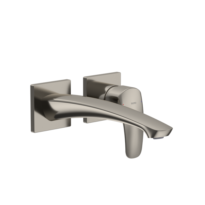 TOTO GM 1.2 GPM Wall-Mount Single-Handle Long Bathroom Faucet with COMFORT GLIDE Technology, Polished Nickel