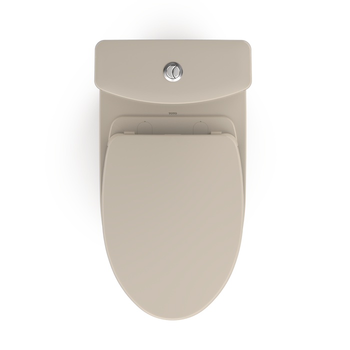 TOTO Aquia IV WASHLET+ Two-Piece Elongated Dual Flush 1.28 and 0.9 GPF Toilet with CEFIONTECT, Bone