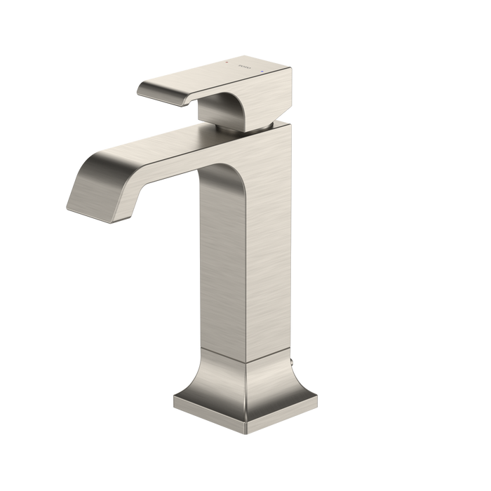 TOTO GC 1.2 GPM Single Handle Semi-Vessel Bathroom Sink Faucet with COMFORT GLIDE Technology, Brushed Nickel