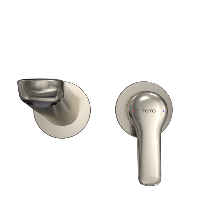 TOTO GS 1.2 GPM Wall-Mount Single-Handle Bathroom Faucet with COMFORT GLIDE Technology, Polished Nickel