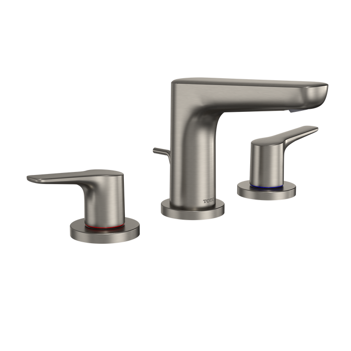 TOTO GS 1.2 GPM Two Handle Widespread Bathroom Sink Faucet, Brushed Nickel