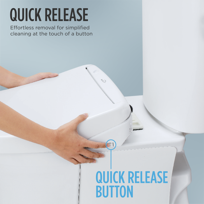 TOTO WASHLET K300 Electronic Bidet Toilet Seat with Instantaneous Water Heating, PREMIST and EWATER+ Wand Cleaning, Elongated, Cotton White - SW3036R#01