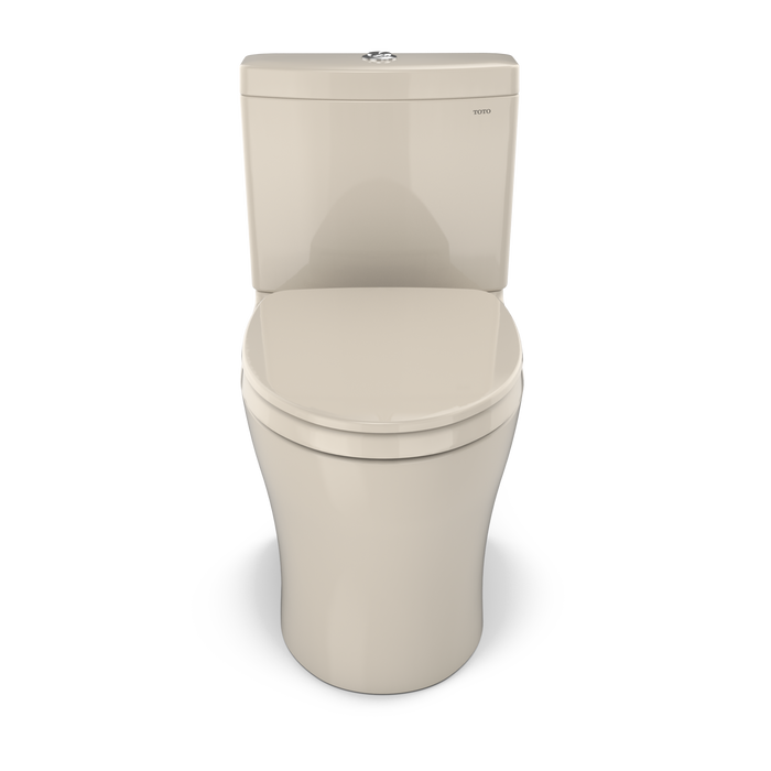 TOTO Aquia IV WASHLET+ Two-Piece Elongated Dual Flush 1.28 and 0.9 GPF Toilet with CEFIONTECT, Bone