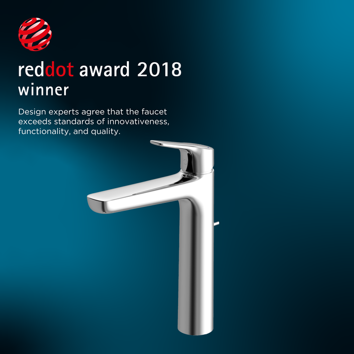 TOTO GS Series 1.2 GPM Single Handle Bathroom Faucet for Vessel Sink with COMFORT GLIDE Technology and Drain Assembly, Polished Chrome
