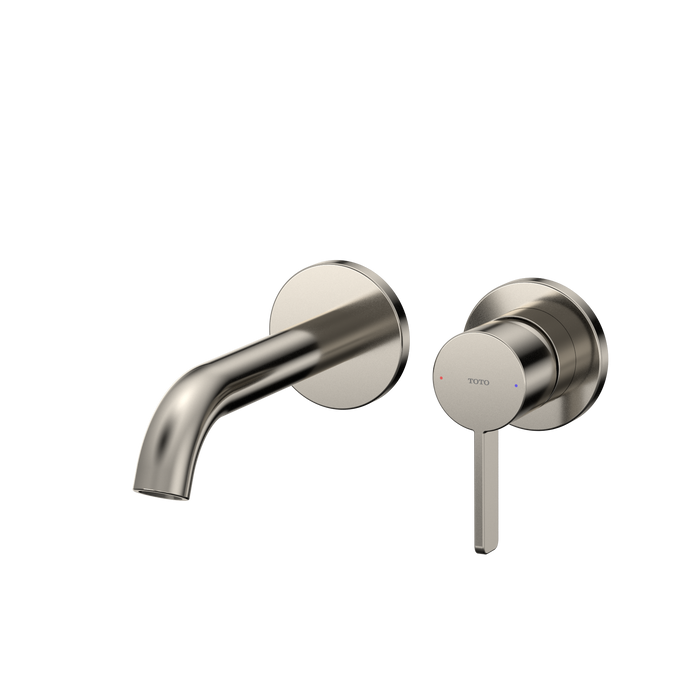 TOTO GF 1.2 GPM Wall-Mount Single-Handle Bathroom Faucet with COMFORT GLIDE Technology, Polished Nickel - TLG11307U#PN