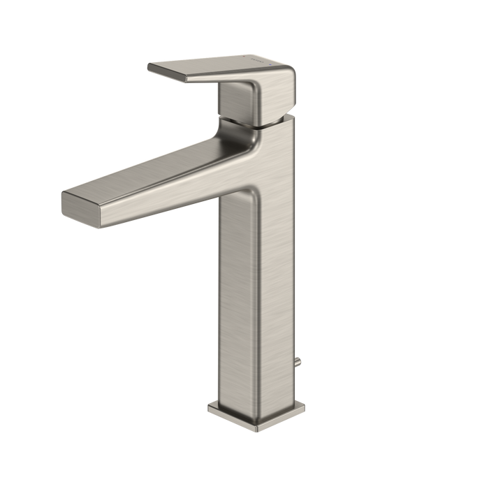 TOTO GB 1.2 GPM Single Handle Semi-Vessel Bathroom Sink Faucet with COMFORT GLIDE Technology, Brushed Nickel - TLG10303U#BN