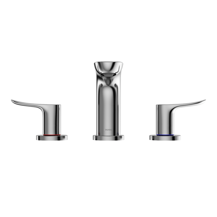TOTO GO Series 1.2 GPM Two Handle Widespread Bathroom Sink Faucet with Drain Assembly, Polished Chrome