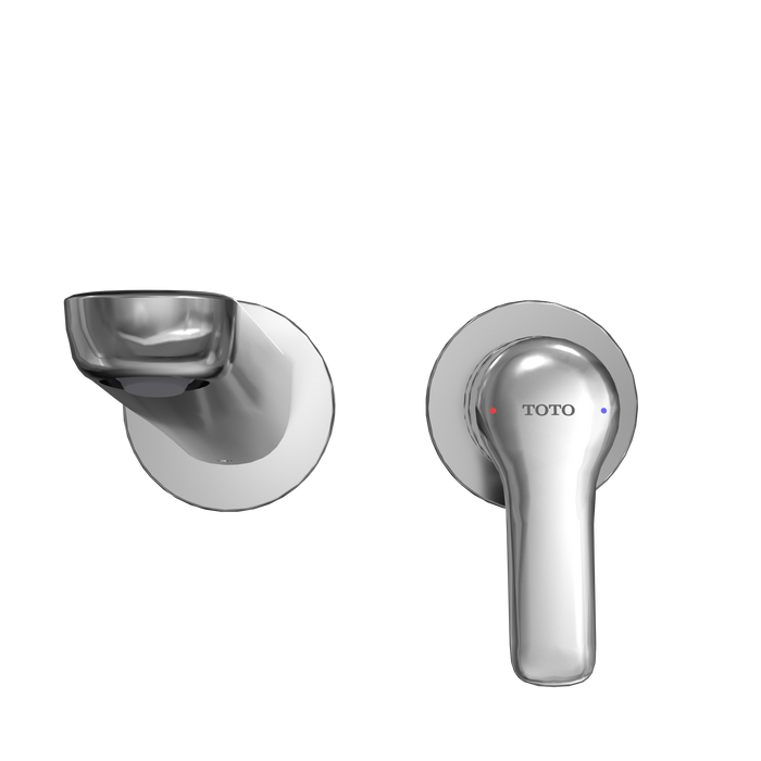 TOTO GS 1.2 GPM Wall-Mount Single-Handle Bathroom Faucet with COMFORT GLIDE Technology, Polished Chrome