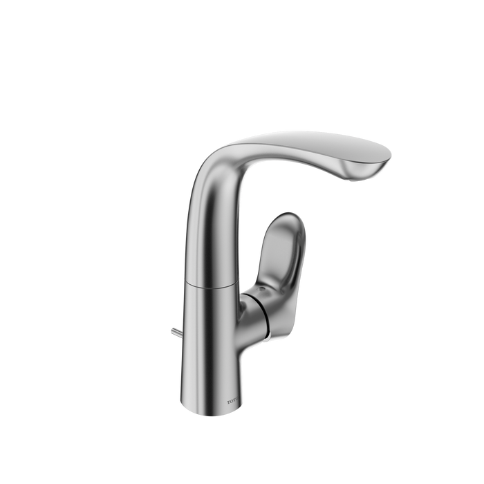 TOTO GO 1.2 GPM Single Side-Handle Bathroom Sink Faucet with COMFORT GLIDE Technology and Drain Assembly, Polished Chrome