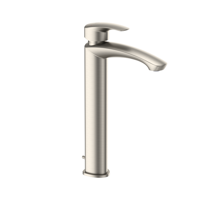 TOTO GM 1.2 GPM Single Handle Vessel Bathroom Sink Faucet with COMFORT GLIDE Technology, Brushed Nickel - TLG09305U#BN