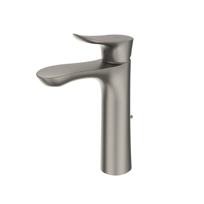 TOTO GO 1.2 GPM Single Handle Semi-Vessel Bathroom Sink Faucet with COMFORT GLIDE Technology, Brushed Nickel