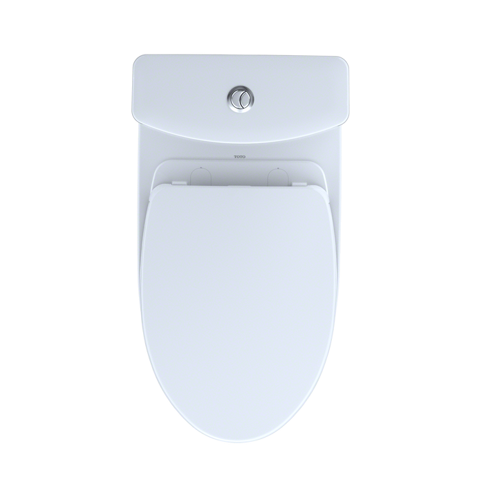 TOTO Aquia IV WASHLET+ Two-Piece Elongated Dual Flush 1.28 and 0.9 GPF Toilet with CEFIONTECT, Cotton White
