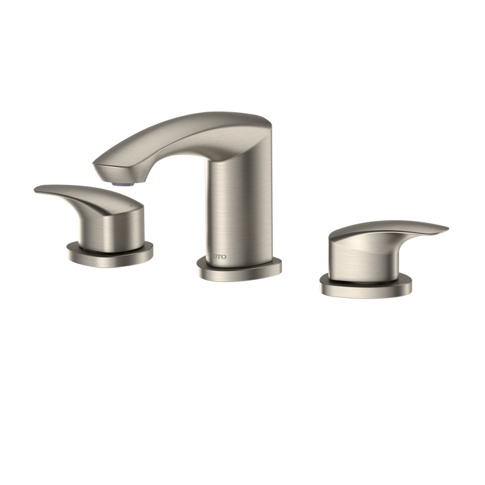 TOTO GM 1.2 GPM Two Handle Widespread Bathroom Sink Faucet, Brushed Nickel
