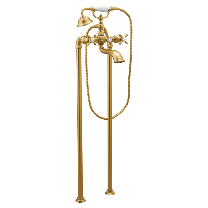 Weymouth Two-Handle Tub Filler including Handheld Shower