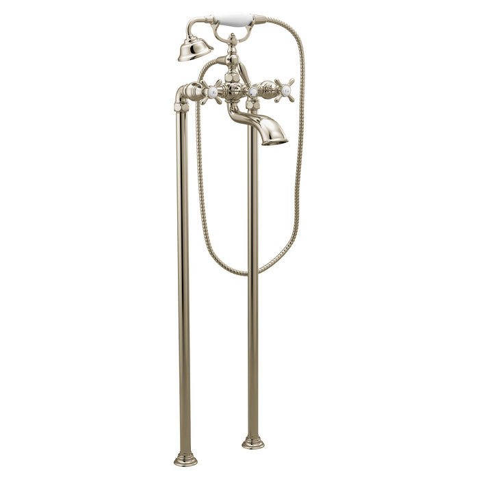 Weymouth Two-Handle Tub Filler including Handheld Shower