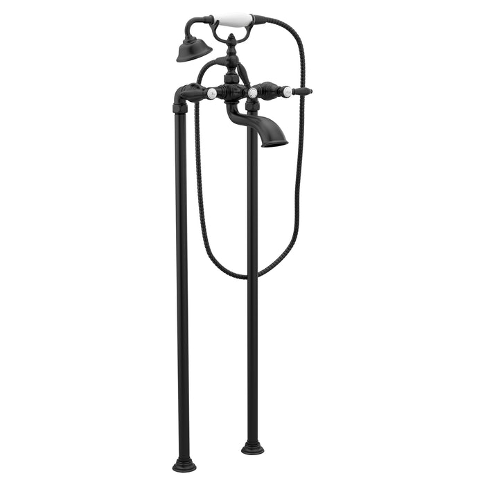 Weymouth Two-Handle Tub Filler including Handheld Shower