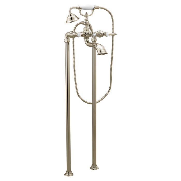 Weymouth Two-Handle Tub Filler including Handheld Shower