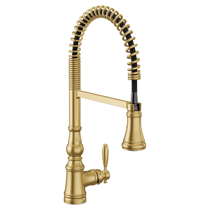 Weymouth Chrome One-Handle High Arc Pulldown Kitchen Faucet