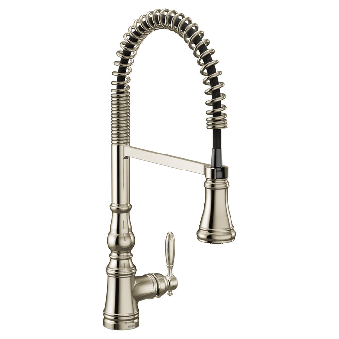 Weymouth Chrome One-Handle High Arc Pulldown Kitchen Faucet