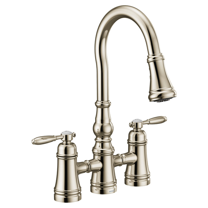 Weymouth Two-handle High Arc Pulldown Kitchen Faucet