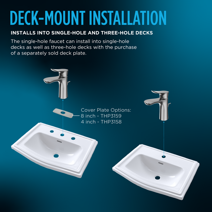 TOTO GS Series 1.2 GPM Single Handle Bathroom Faucet for Vessel Sink with COMFORT GLIDE Technology and Drain Assembly, Brushed Nickel