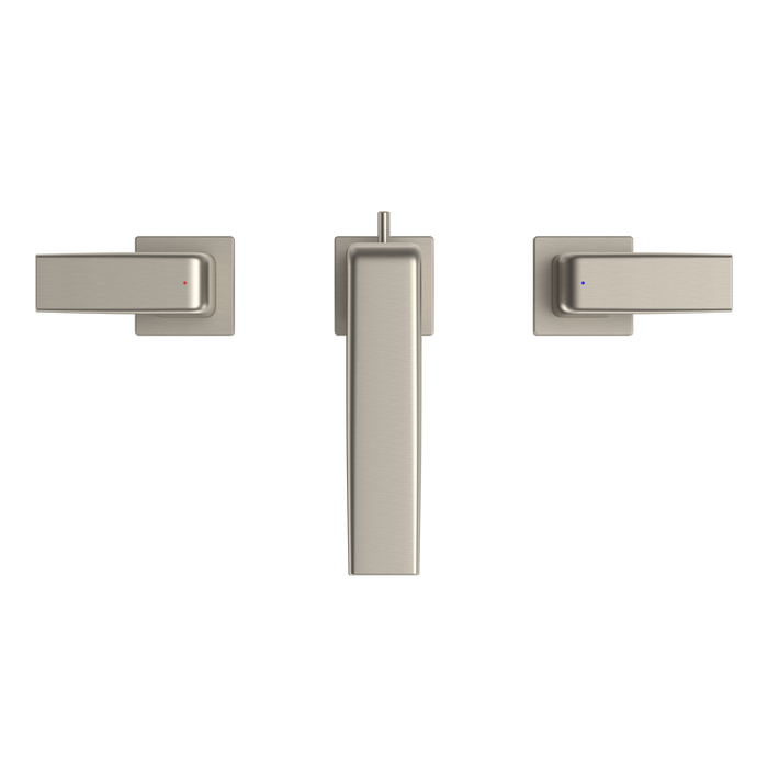 TOTO GB Series 1.2 GPM Two Handle Widespread Bathroom Sink Faucet with Drain Assembly, Brushed Nickel - TLG10201U#BN