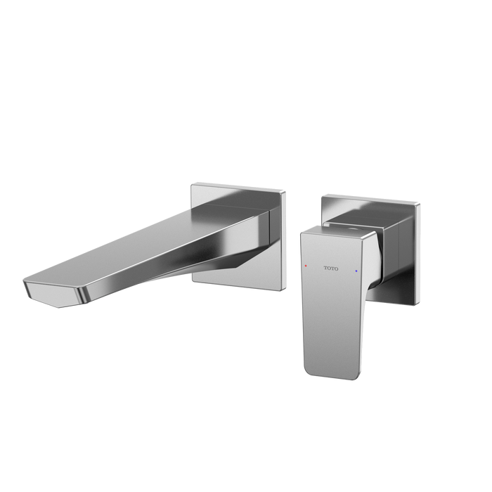 TOTO GE 1.2 GPM Wall-Mount Single-Handle Long Bathroom Faucet with COMFORT GLIDE Technology, Polished Chrome