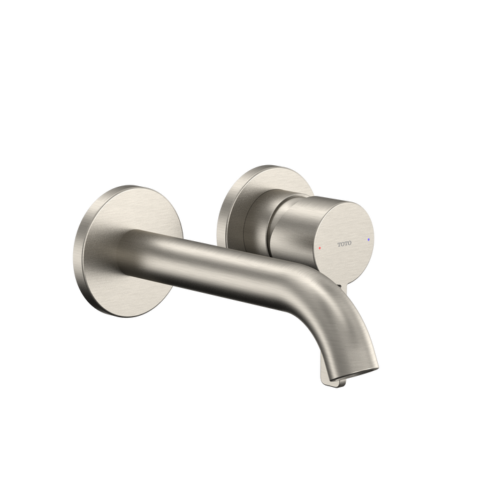 TOTO GF 1.2 GPM Wall-Mount Single-Handle Bathroom Faucet with COMFORT GLIDE Technology, Brushed Nickel - TLG11307U#BN