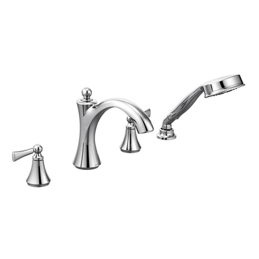 Wynford Two-Handle Diverter Roman Tub Faucet Including Handheld Shower