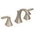 Voss Brushed Nickel Two-Handle High Arc Bathroom Faucet