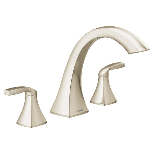 Voss Polished nickel Two-Handle High Arc Roman Tub Faucet